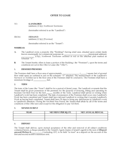 Picture of NWT Offer to Lease Commercial Premises