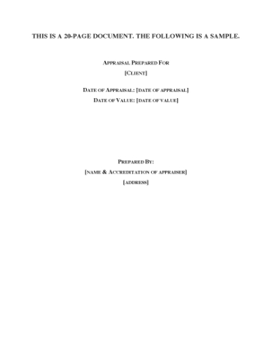 Picture of Appraisal Report for Acreage or Vacant Land | USA