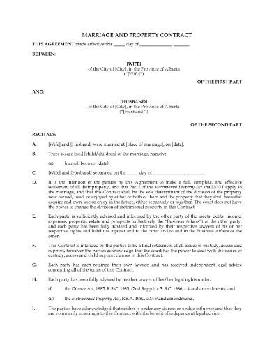 Alberta Reconciliation Agreement