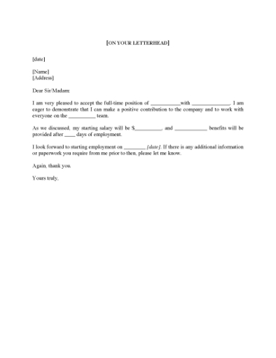 Picture of Job Acceptance Letters