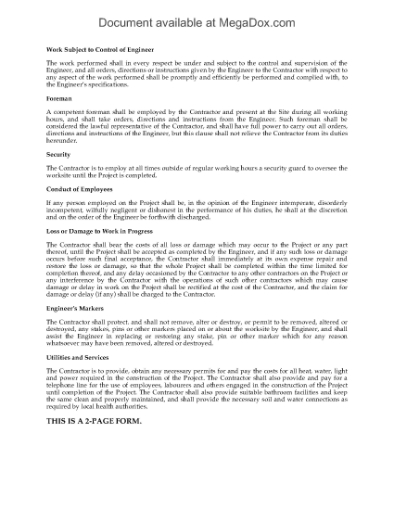 Picture of Construction Contract Clauses for Commercial Building Project