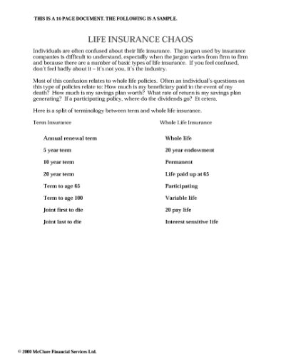 Picture of Cutting Through Life Insurance Chaos in Canada