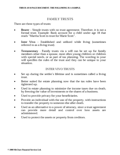 Picture of Trusts and Tax Planning in Canada