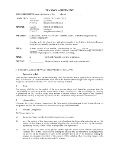 Picture of Student Rooming Agreement | UK