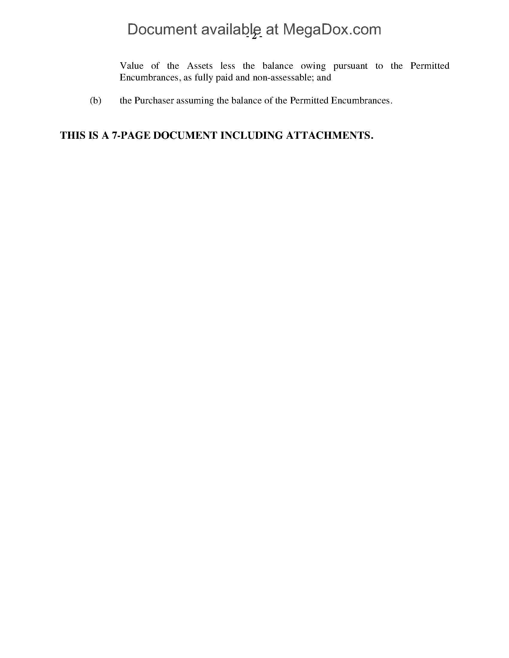 Canada Property Transfer Agreement | MegaDox.com