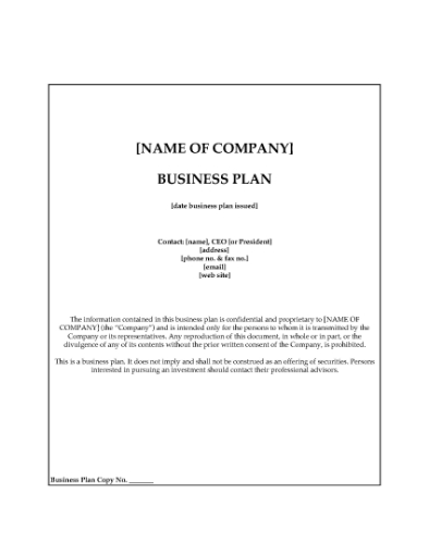 Picture of Business Plan for Financial Consultant