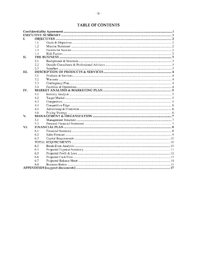 Garage and Auto Repair Shop Business Plan