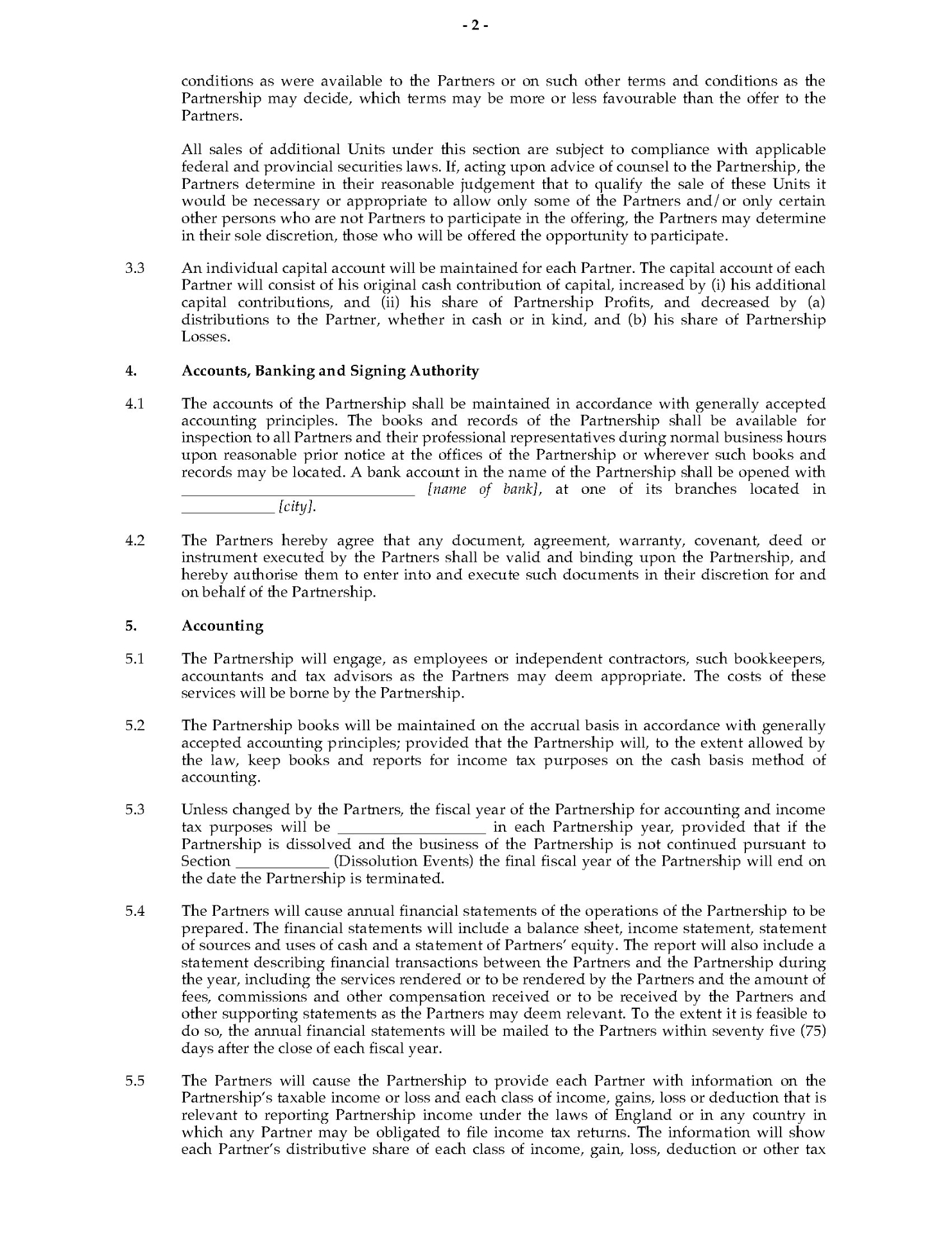 United Kingdom Partnership Agreement | MegaDox.com