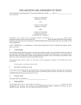 Picture of Business Trust Declaration and Agreement | USA