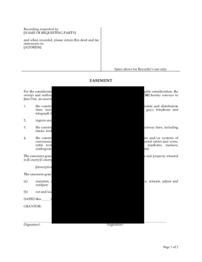 Picture of Arizona Utility Easement