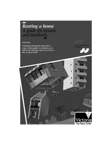 Picture of Victoria Renting a Home - A Guide for Tenants