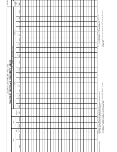 Picture of Transcript Orders and Collections Ledger | USA
