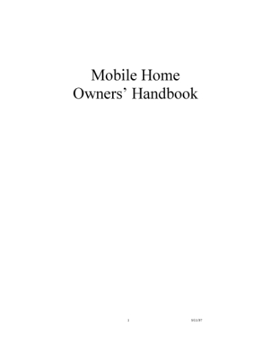 Picture of Colorado Mobile Home Owner's Handbook