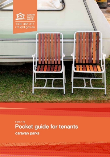 queensland pocket guide tenants caravan parks