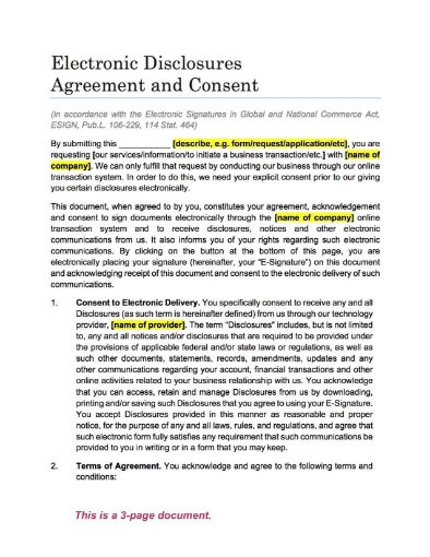 esign agreement and consent