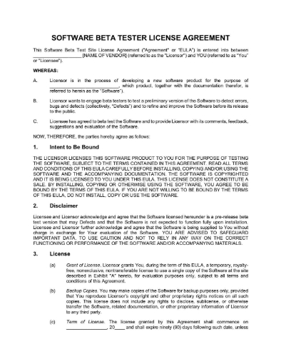 beta test license 1
