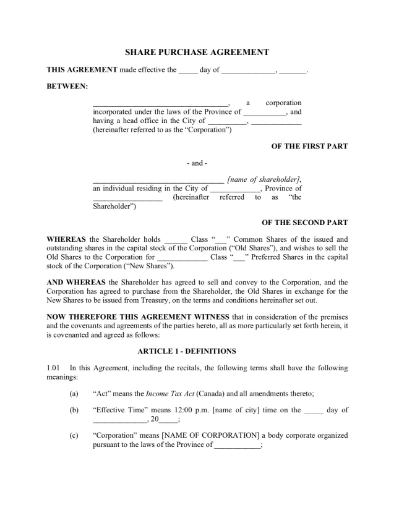 section 85 rollover share exchange