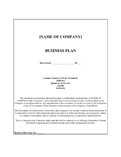 Resort Business Plan