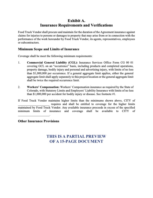 colorado food truck vendor agreement | MegaDox.com